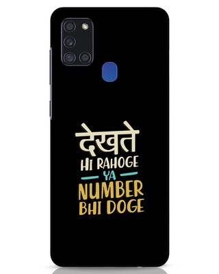 Shop Dekhte Hi Rahoge Samsung Galaxy A21s Mobile Cover-Front