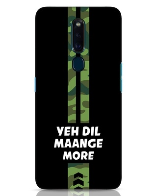 Shop Dil Maange More Designer Hard Cover for Oppo F11 Pro-Front