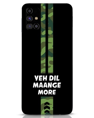 Shop Dil Maange More Designer Hard Cover for Samsung Galaxy M31s-Front