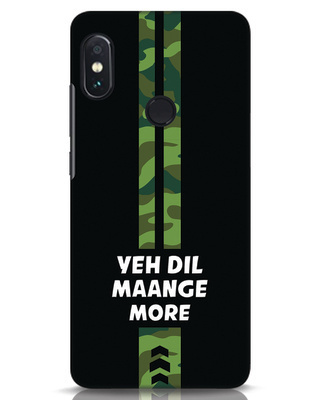 Shop Dil Maange More Designer Hard Cover for Xiaomi Redmi Note 5 Pro-Front