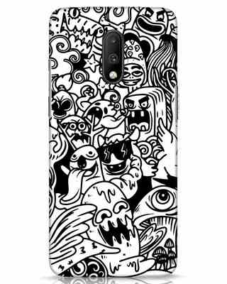 Shop Doodle Monsters OnePlus 7 Mobile Cover-Front