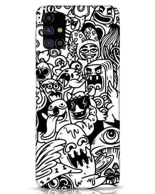 Shop Doodle Monsters Samsung Galaxy M31s Mobile Cover-Front