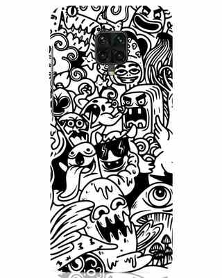 Shop Doodle Monsters Xiaomi Poco M2 pro Mobile Cover-Front