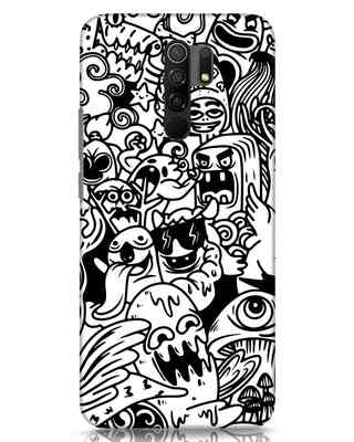 Shop Doodle Monsters Xiaomi Redmi 9 Prime Mobile Covers-Front