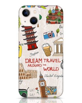 Shop Dream Travel Designer Hard Cover for iPhone 13-Front