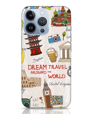 Shop Dream Travel Designer Hard Cover for iPhone 13 Pro-Front