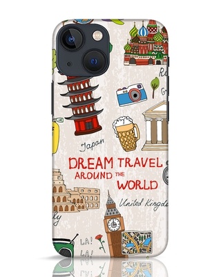 Shop Dream Travel Designer Hard Cover for iPhone 13 mini-Front