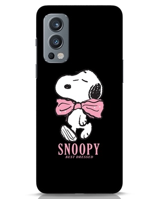 Shop Dressed Up Snoopy Designer Hard Cover for OnePlus Nord 2-Front