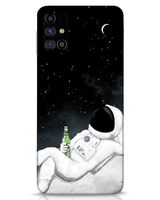 Shop Drinking Astronaut Samsung Galaxy M31s Mobile Cover-Front
