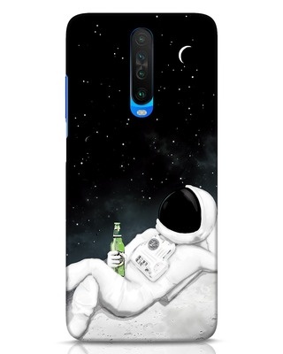 Shop Drinking Astronaut Xiaomi Poco X2 Mobile Cover-Front