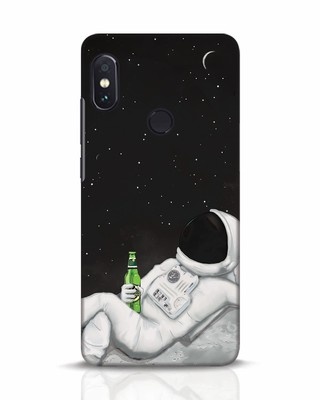 Shop Drinking Astronaut Xiaomi Redmi Note 5 Pro Mobile Cover-Front