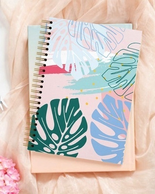 Shop Floral Designer Notebook (Hardbound, A5 Size, 144 Pages, Ruled Pages)-Front