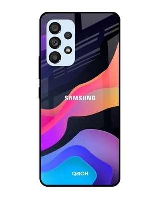 Shop Fluid Printed Premium Glass Cover for Samsung Galaxy A53 5G (Shock Proof, Light Weight)-Front