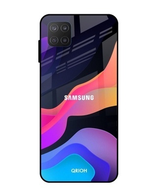 Shop Fluid Printed Premium Glass Cover for Samsung Galaxy M12 (Shock Proof, Light Weight)-Front