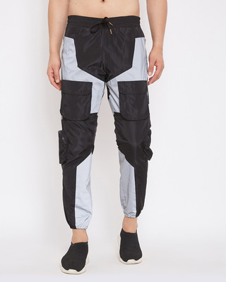 reflective cargo joggers