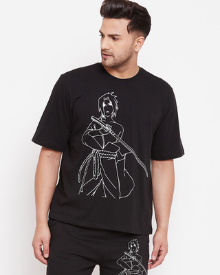 Shop Naruto Oversized Graphic T-shirt-Front
