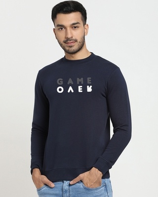 Shop Game Over Minimal Crewneck Sweatshirt-Front