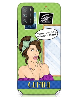 Shop Gemini Zodiac Designer Hard Cover for Xiaomi Poco M3-Front