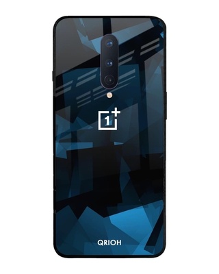 Geometric Printed Silicon Glass Cover For OnePlus 8 (Light Weight, Impact Resistant)