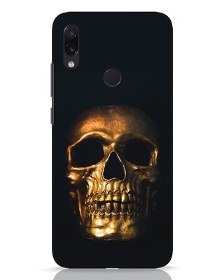 Shop Golden Skull Xiaomi Redmi Note 7 Pro Mobile Cover-Front