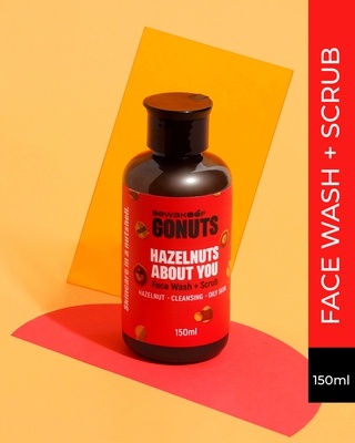 Shop Gonuts Hazelnut About you Face wash and Scrub By Bewakoof for women 150ml-Front