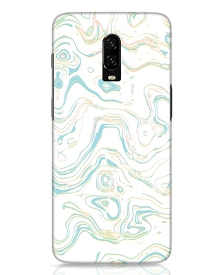 Shop Green Marble Designer Hard Cover for OnePlus 6T-Front