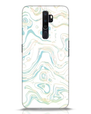 Shop Green Marble Designer Hard Cover for Oppo A5 2020-Front