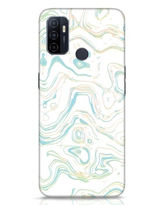 Shop Green Marble Designer Hard Cover for Oppo A53-Front