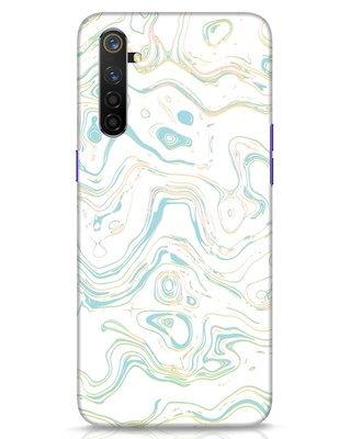 Shop Green Marble Designer Hard Cover for Realme 6 Pro-Front