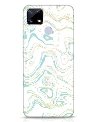 Shop Green Marble Designer Hard Cover for Realme Narzo 20-Front