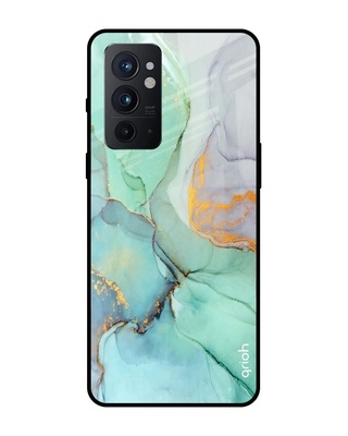 Shop Marble Printed Premium Glass Cover for OnePlus 9RT(Shock Proof, Lightweight)-Front