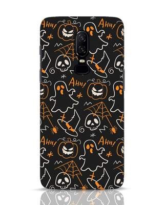 Shop Halloween Doodle OnePlus 6 Mobile Cover-Front