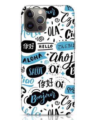 Shop Hello iPhone 12 Pro Max Mobile Cover-Front