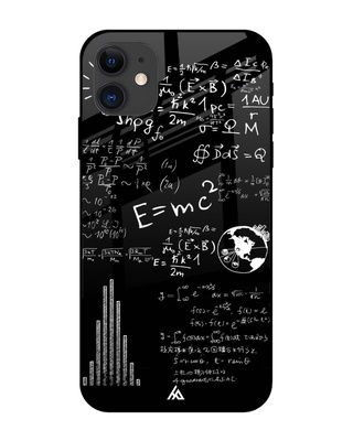 Shop Hocopoco Funny Math Glass Case for iPhone 12-Front