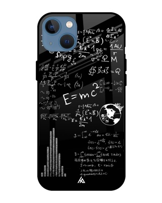 Shop Hocopoco Funny Math Glass Case for iPhone 13-Front