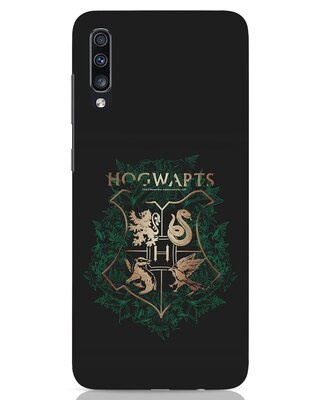 Shop Hogwarts Gold Samsung Galaxy A70 Mobile Cover (HP)-Front