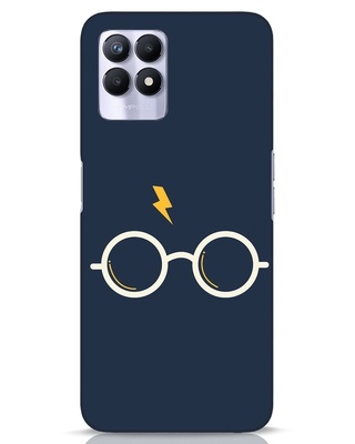 Shop Hp Glasses Designer Hard Cover for Realme 8i-Front