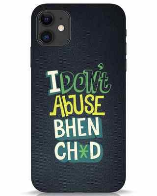 Shop I Dont Abuse iPhone 11 Mobile Cover-Front