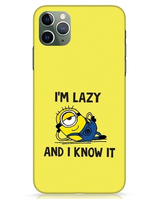 Shop I M Lazy iPhone 11 Pro Max Mobile Cover-Front
