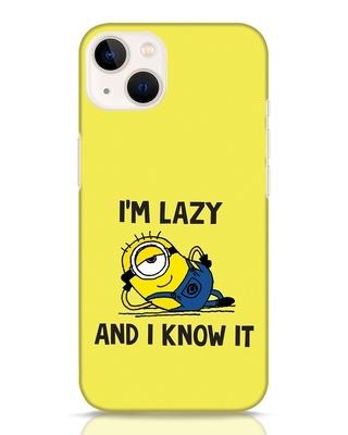 Shop I M Lazy Designer Hard Cover for iPhone 13-Front