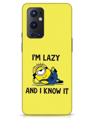 Shop I M Lazy OnePlus 9 Pro Mobile Cover-Front