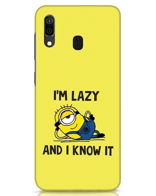Shop I M Lazy Samsung Galaxy A30 Mobile Cover-Front