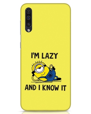 Shop I M Lazy Samsung Galaxy A50 Mobile Cover-Front