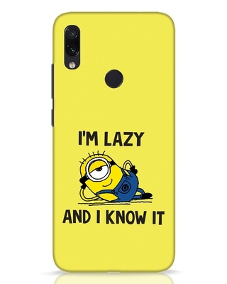 Shop I M Lazy Xiaomi Redmi Note 7 Pro Mobile Cover-Front