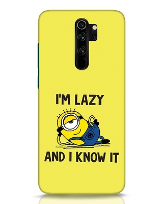 Shop I M Lazy (DL) Designer Hard Cover for Xiaomi Redmi Note 8 Pro-Front