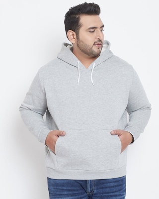 white fur hoodie men