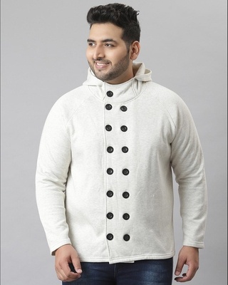 Shop Men's White Stylish Casual Jacket-Front