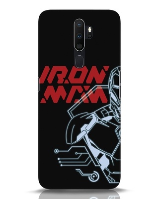 Shop Iron Man Designer Hard Cover for Oppo A5 2020-Front
