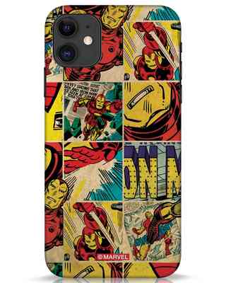 Shop Iron Man Pattern iPhone 11 Mobile Cover-Front