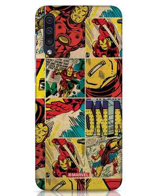 Shop Iron Man Pattern Samsung Galaxy A50 Mobile Cover-Front